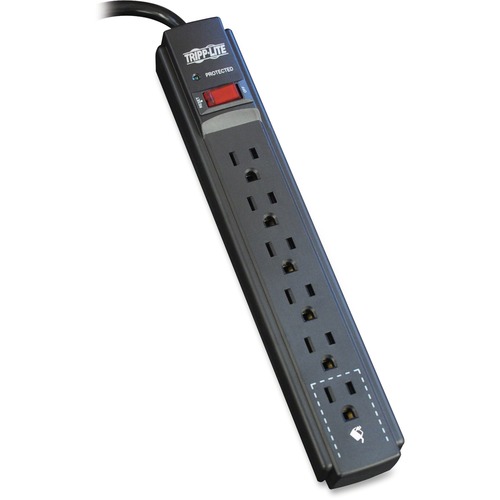 PROTECT IT! SURGE PROTECTOR, 6 OUTLETS, 6 FT CORD, 790 JOULES, BLACK