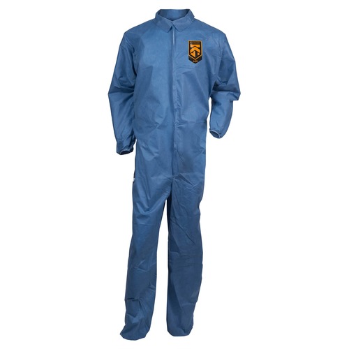A20 Breathable Particle Protection Coveralls, Large, Blue, 24/carton