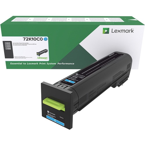 Lexmark 72K10C0 Cyan OEM Toner Cartridge