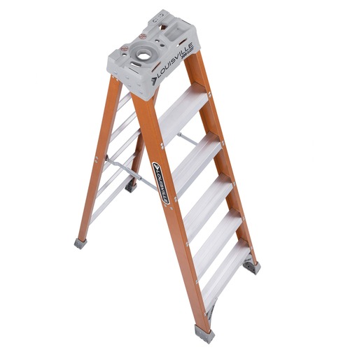 Louisville Ladders  Step Ladder, Fiberglass, 22-8/10"Wx5-4/5"Dx73-7/10"H, Multi