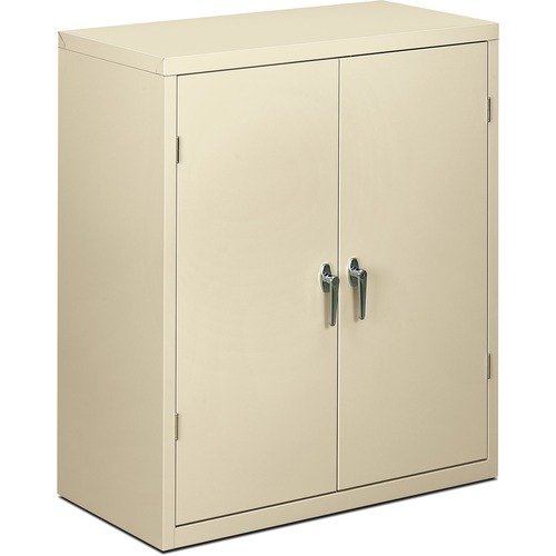 ASSEMBLED STORAGE CABINET, 36W X 18 1/8D X 41 3/4H, PUTTY