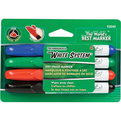 MARKER,DRYERASE,4/ST