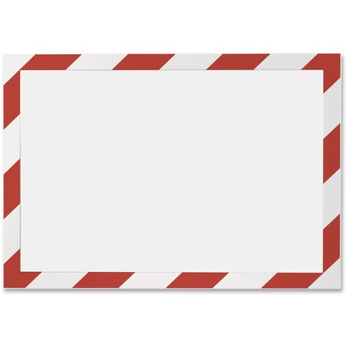 Durable Office Products  Self Adhesive Frame, Ltr, Red/White