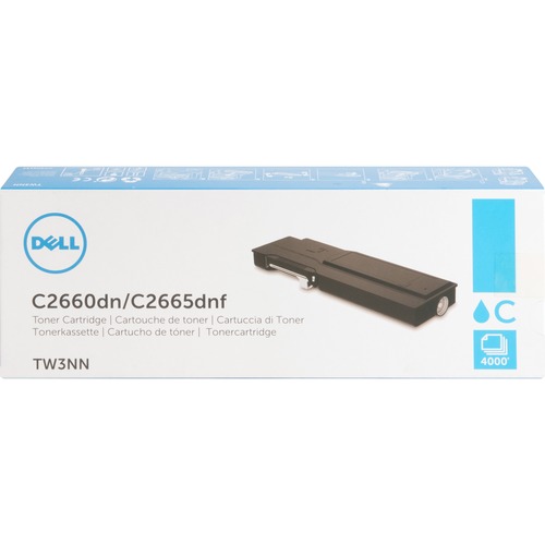 Dell Computer  Toner Cartridge, f/C2660, 4,000 Page High Yield, CYN