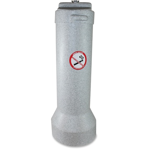 Impact Products  Cig Disposal Unit, Outdoor, 9-1/2"Wx25-1/2"Lx9-1/2"H, GY/GE
