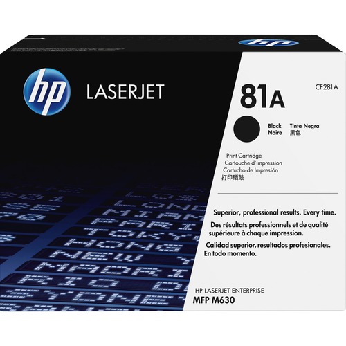 Hewlett-Packard  Toner Cartridge, f/MFP M630, 10,000 Page Yield, Black