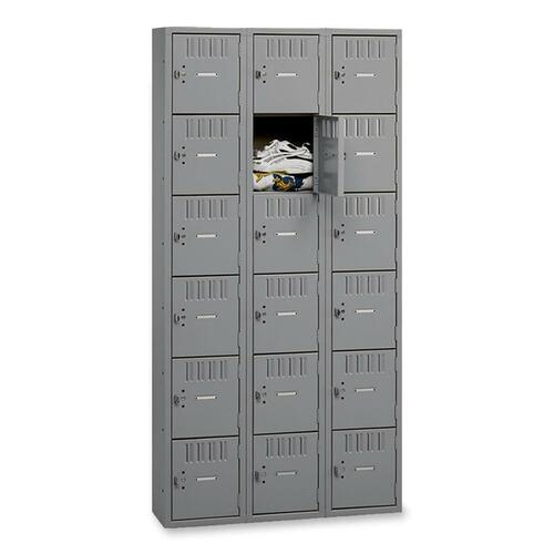 LOCKER,BOX,6TIER,3 WIDE,MGY