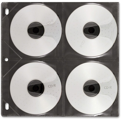 Two-Sided Cd Refill Pages For Three-Ring Binder, 50/pack
