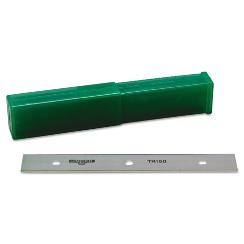 Ergotec Glass Scraper Replacement Blades, 6" Double-Edge, 25/pack