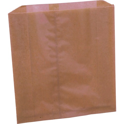 WAXED SANITARY NAPKIN DISPOSAL LINERS, 9.25 X 0.3 X 10.45, BROWN, 250/CARTON