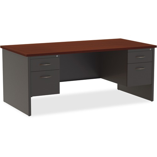 DESK, 36"X72" DBL PED,CH/MH