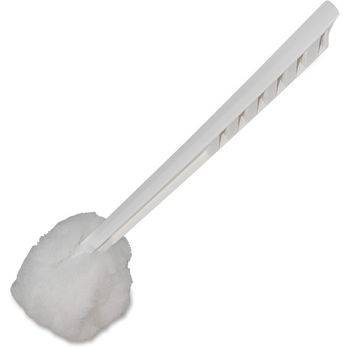 Genuine Joe  Toilet Bowl Mop, 4-1/2" Long Handle, 25/CT, White