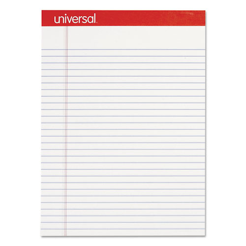 PERFORATED WRITING PADS, WIDE/LEGAL RULE, 8.5 X 11.75, WHITE, 50 SHEETS, DOZEN