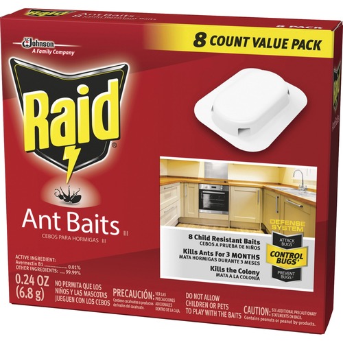 ANT BAITS, 0.24 OZ, 8/BOX, 12 BOXES/CARTON