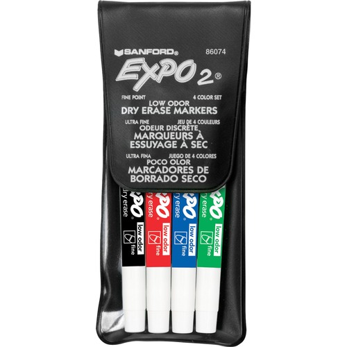 MARKER,DRYERASE,LO,FINE,4PK