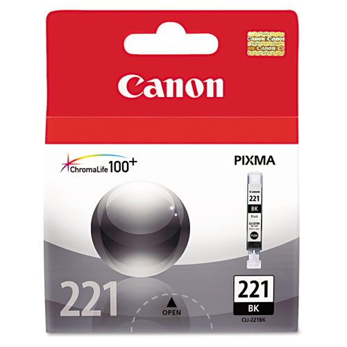 Canon 2946B001 (CLI-221BK) Black OEM Inkjet Cartridge