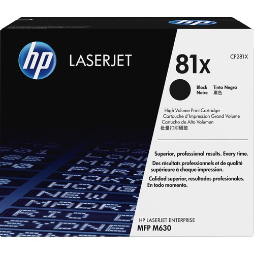 Hewlett-Packard  Toner Cartridge, f/MFP M630, 25,000 Page Yield, Black