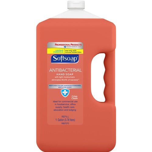 Colgate-Palmolive Company  Liquid Hand Soap, Antibacterial, 1 Gallon, Crisp Clean Scent
