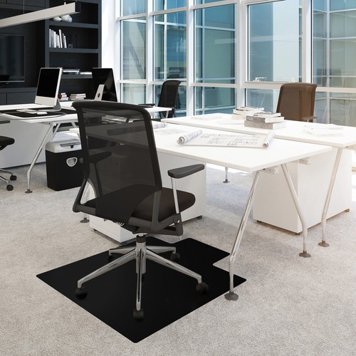 CHAIRMAT,PVC,LP,36X48,BLK