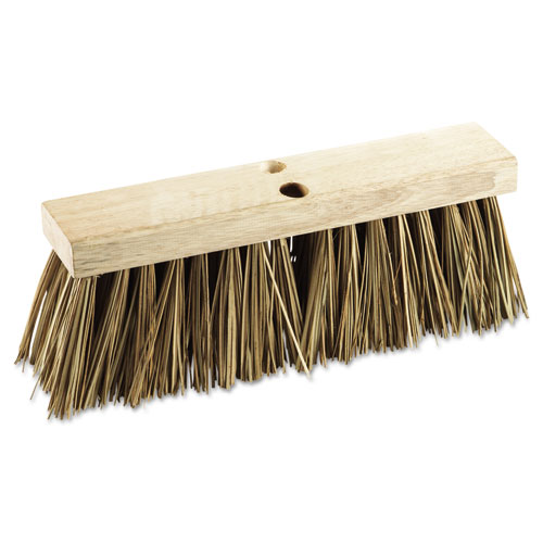 Street Broom Head, 16" Wide, Palmyra Bristles