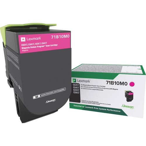 Lexmark 71B10M0 Magenta OEM Toner Cartridge