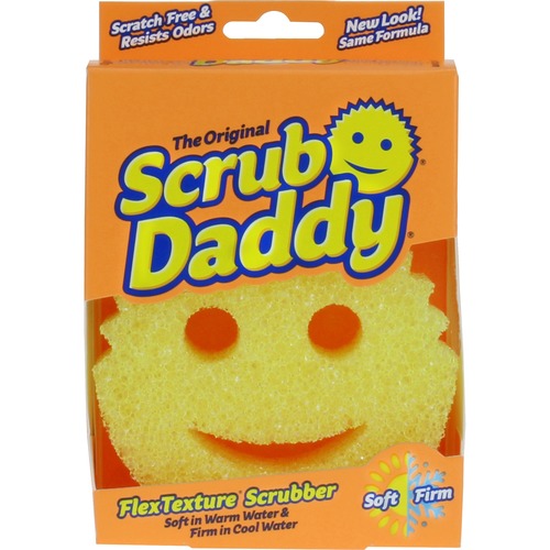 Scrub Daddy, Inc.  Scrub Daddy Flextexture Scrubber, 4-1/4" D, Yellow