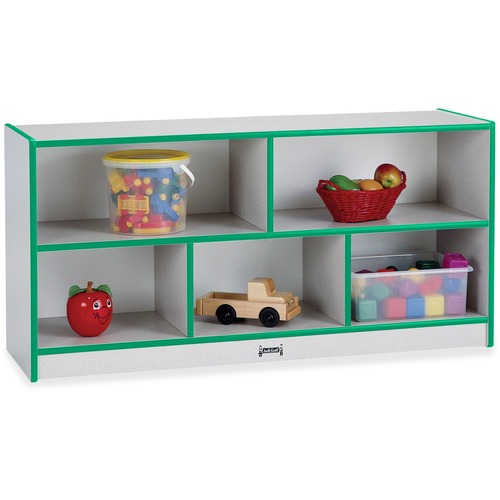 Jonti-Craft, Inc.  Mobile Storage Unit,Toddler,24-1/2"x48"x15",Green