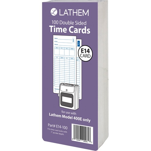 TIMECARDS,400E,100PK