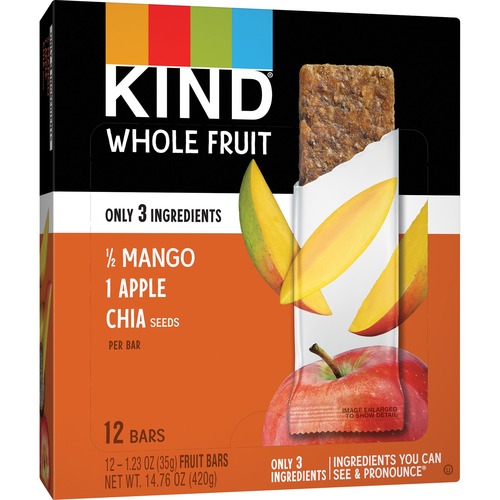 Pressed By Kind Bars, Mango Apple Chia, 1.2 Oz Bar, 12/box