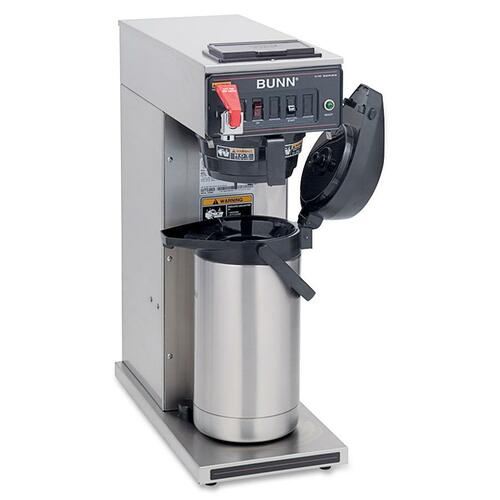 Bunn  Airpot Coffee Brewer, Single-Cup, Brews 3.8/7.5gal., BK/SR