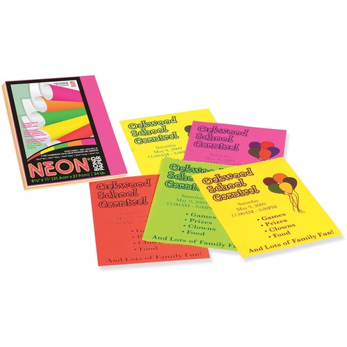 PAPER,BOND,NEON,24#,AST,100