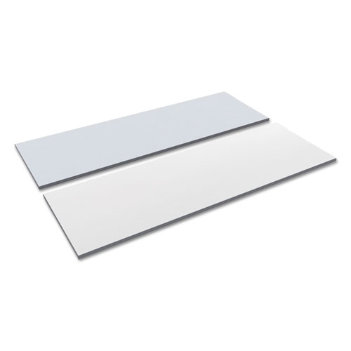 Reversible Laminate Table Top, Rectangular, 71 1/2w X 23 5/8d, White/gray