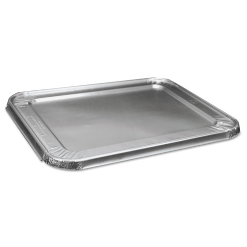 HALF SIZE ALUMINUM STEAM TABLE PAN LID, DEEP, 100/CARTON