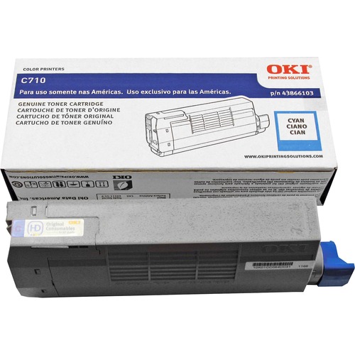 Okidata 43866103 Cyan OEM Toner Cartridge