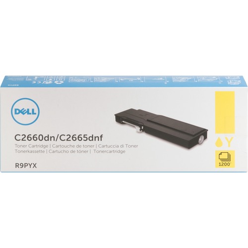 Dell Computer  Toner Cartridge, f/C2660, 1200 Page Standard Yield, YW