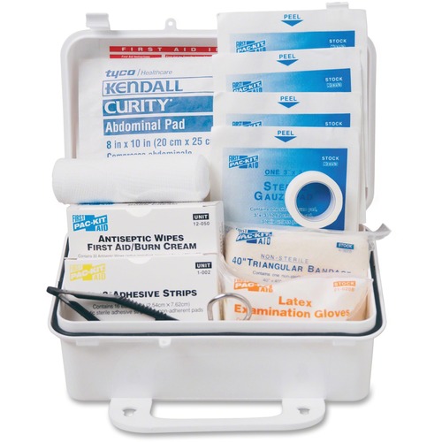 Ansi #10 Weatherproof First Aid Kit, 57-Pieces, Plastic Case