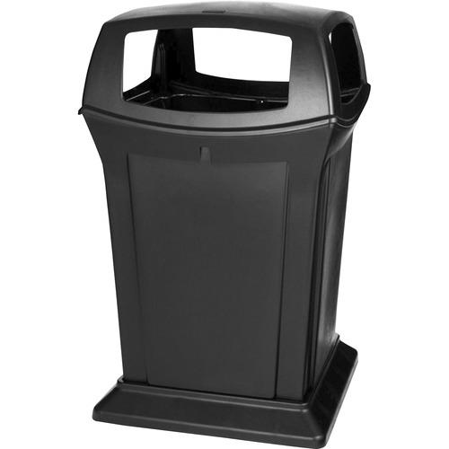 RANGER FIRE-SAFE CONTAINER, SQUARE, STRUCTURAL FOAM, 45 GAL, BLACK