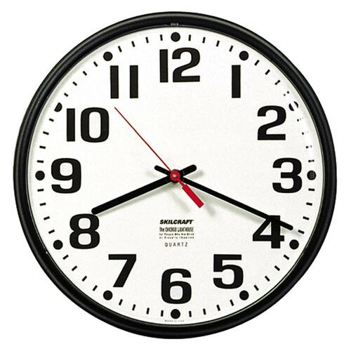 CLOCK,WALL,SLIMLN,9.25",BK