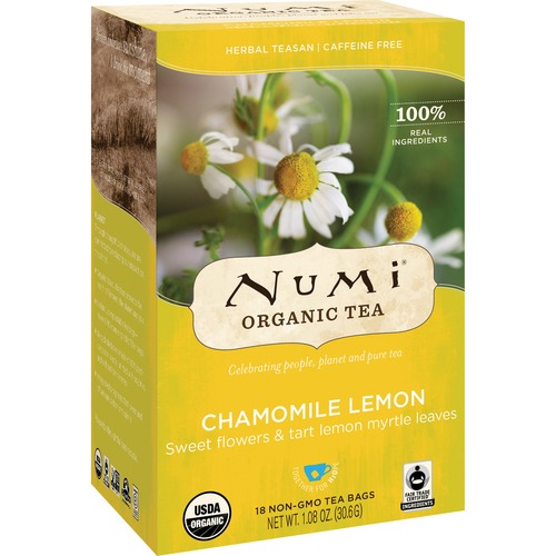 ORGANIC TEAS AND TEASANS, 1.8 OZ, CHAMOMILE LEMON, 18/BOX