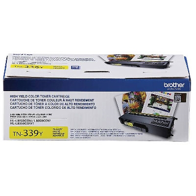 Brother TN-339Y Yellow OEM Toner Cartridge