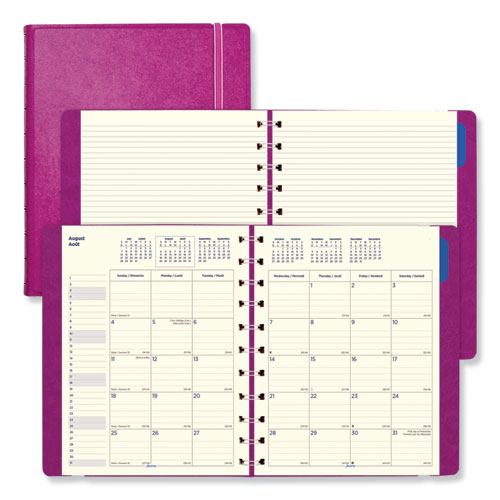 MONTHLY PLANNER, 10.75 X 8.5, FUCHSIA, 2020-2021