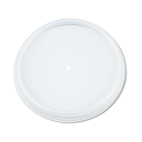 Plastic Lids, Fits 12 - 24 Oz Foam Cups, Translucent, 100/pack, 10 Packs/carton