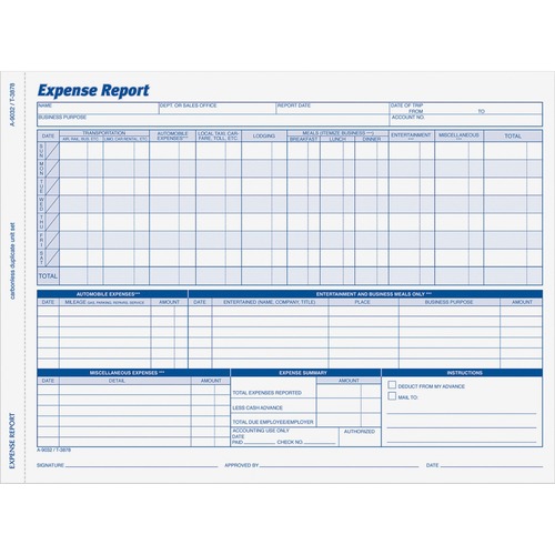 FORM,EXP RPT,WKLY,8.5X11