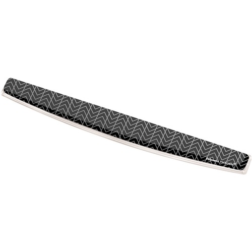 Photo Gel Wrist Rest With Microban, 18 1/2 X 2 5/16 X 3/4, Gray/white