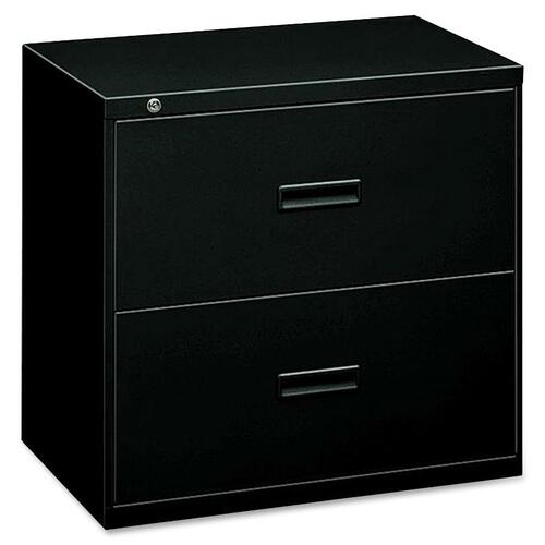 400 SERIES TWO-DRAWER LATERAL FILE, 30W X 18D X 28H, BLACK