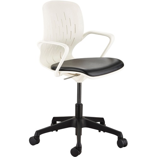 CHAIR,DESK,SHELL,WHITE