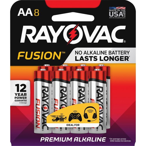 BATTERY,FUSION,ALKLN,AA,8PK