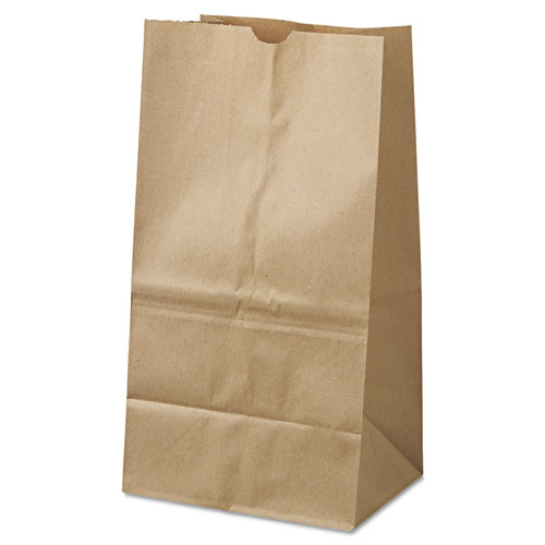 GROCERY PAPER BAGS, 40 LBS CAPACITY, #25 SQUAT, 8.25"W X 6.13"D X 15.88"H, KRAFT, 500 BAGS