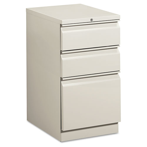 EFFICIENCIES MOBILE BOX/BOX/FILE PEDESTAL, 15W X 19.88D X 28H, LIGHT GRAY