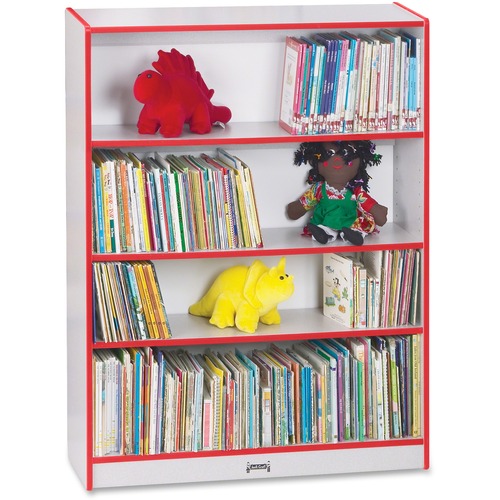 Jonti-Craft, Inc.  Bookcase, Standard, 48"x36.5"x11.5", Red